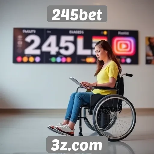 Acessibilidade e usabilidade do site 245bet