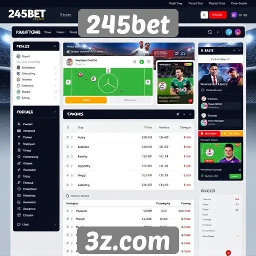 Interface e usabilidade do site 245bet