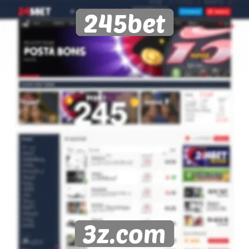 Avaliação da interface do usuário do site 245bet